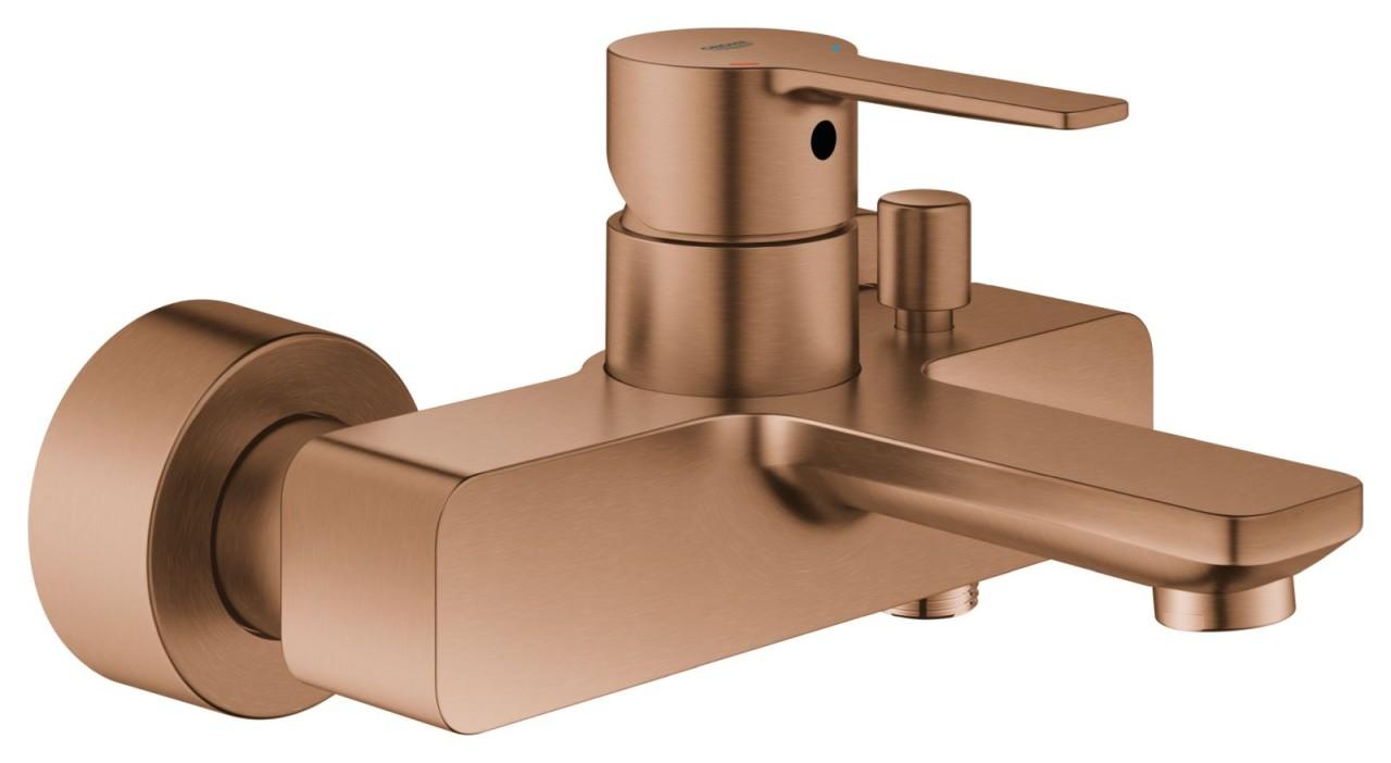 GROHE Einhand-Wannenbatterie Lineare 33849_1, Wandmontage warm sunset gebürstet, 33849DL1 33849DL1