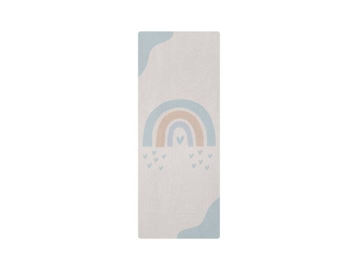 Tapis de yoga enfant arc-en-ciel bleu 62x160cm