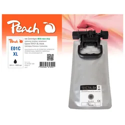 Peach Tintenpatrone schwarz kompatibel zu Epson T01C1, C13T01C100