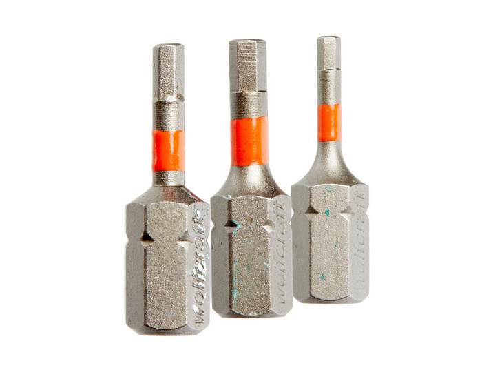Wolfcraft Bit-Set Solid 2.5 3 4 mm