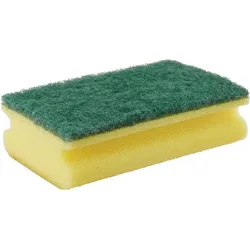 Scheuerschwamm gelb gross 15x9x4cm, Reinigungsutensil, Gelb