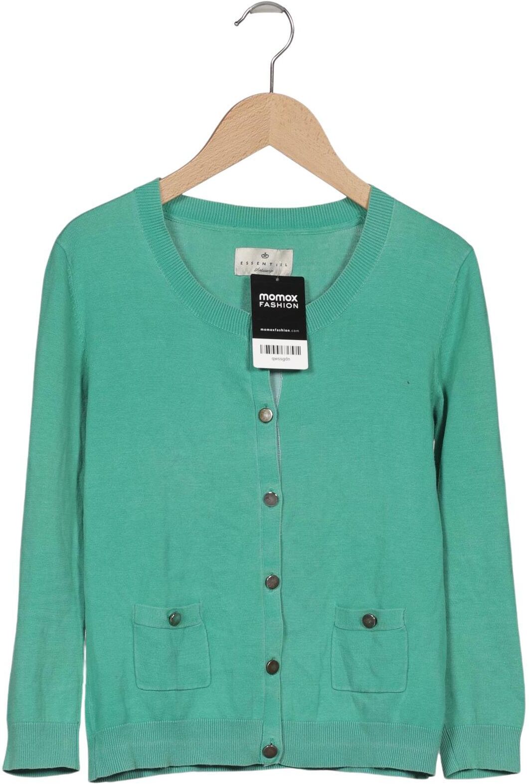 Essentiel Antwerp Damen Strickjacke, Grün, Gr. S, Baumwolle - Second Hand
