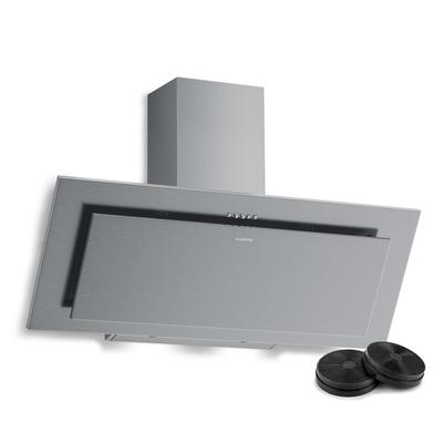 Klarstein Athena Kopffreihaube | Abluft- und Umluftmodus | 254 m³/h | 56 W | 90 cm Silber