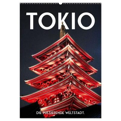 Tokio - Die pulsierende Weltstadt. (Wandkalender 2027 DIN A2 hoch), CALVENDO Monatskalender
