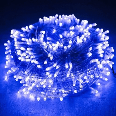 DynamicDeals Xmas LED Fairy String Lights, Waterproof Christmas Tree Lights For Indoor & Outdoor Home Decor blue