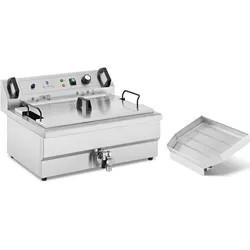 Royal Catering Fettbackgerät - 23 l - 3000 W - Ablasshahn -