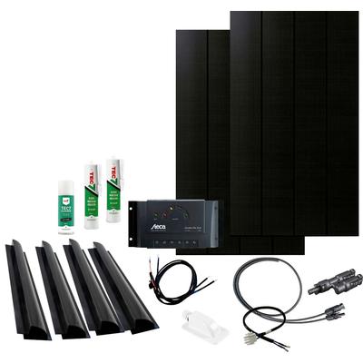Solaranlage PHAESUN "Caravan Kit, Sun Pearl 200 W", schwarz, Solarmodule
