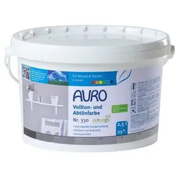 Auro Vollton- und Abtönfarbe 330 erd-schwarz - 2,5 l Eimer
