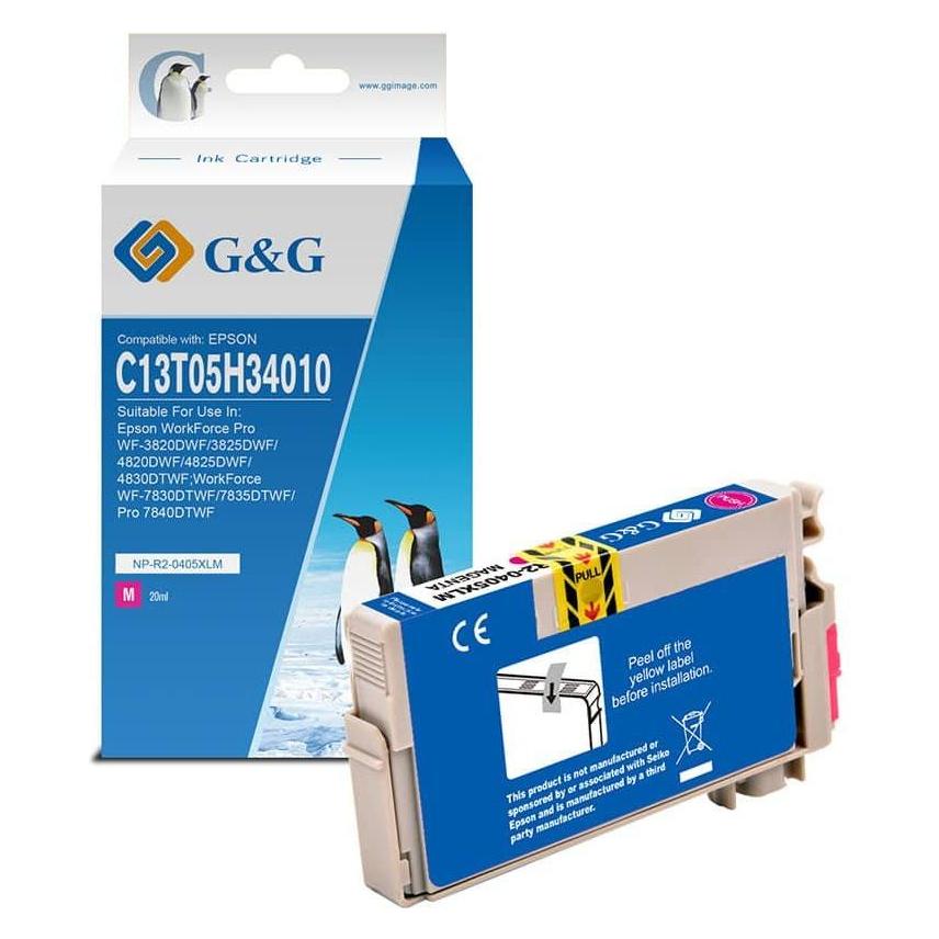 G&G kompatibel Ink mit C13T05H34010, NP-R2-0405XLM, magenta (M) (18592)