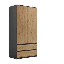 SCHRANK HANA SS-90 Artisan Eiche / Anthrazit