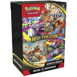 Pokémon Pokemon Trading Card Mega Evolution Booster Bundle 6 Booster (Englisch, Booster Display, Booster Pack)