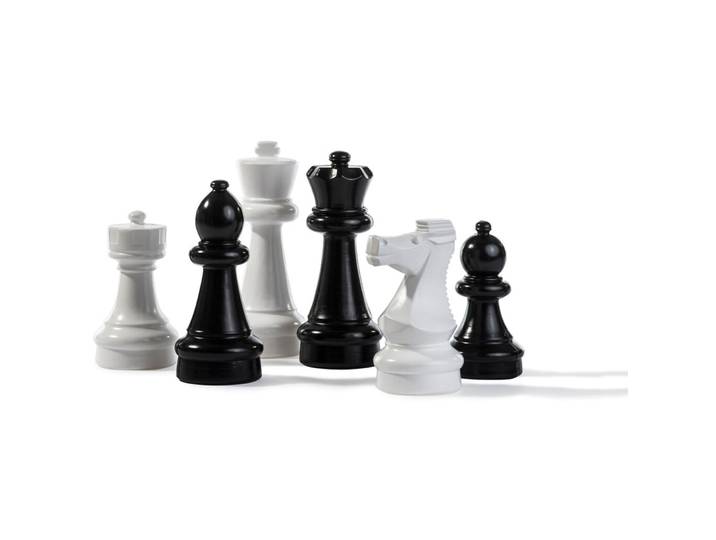 Kleine Schachfiguren Rolly Toys Schwarz/Weiss Kunststoff