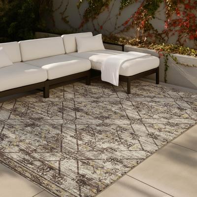 Addison Rugs Machine Washable Indoor/ Outdoor Trellis Monte Chantille Rug