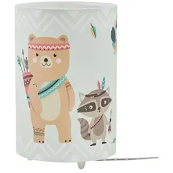 Tischleuchte  1-flammig `Little Indians`   , grün , Maße (cm): H: 25  Ø: 20