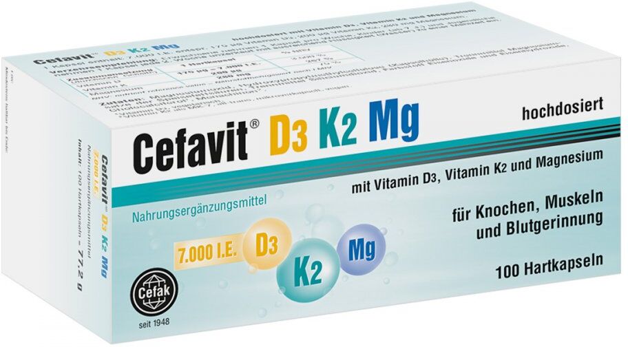 Cefavit D3 K2 Mg 7.000 I.e. Hartkapseln