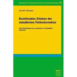 Emotionales Erleben der mündlichen Fehlerkorrektur, Fachbücher von Jennifer Wengler