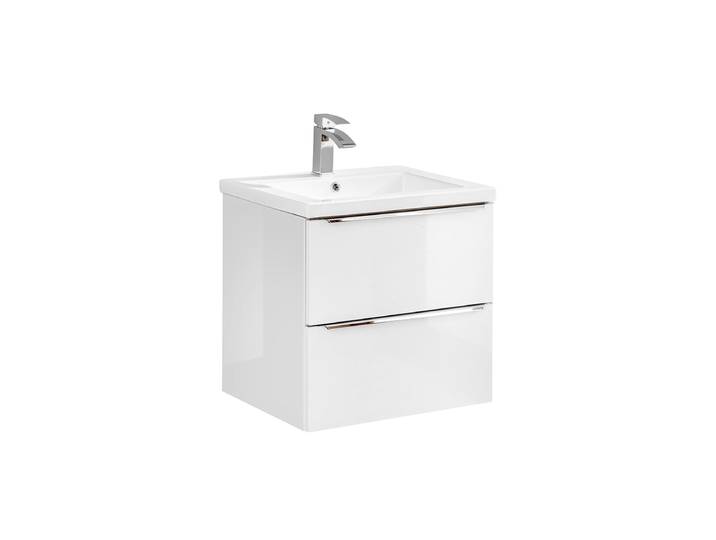 Meuble simple vasque encastrée 60cm April Blanc