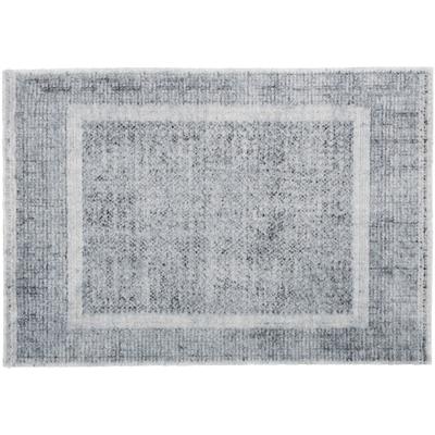 Fußmatte BARBARA BECKER "Square BB", silber (silberfarben), B:67cm H:10mm L:110cm, Polyamid, Teppiche, Fußmatte, Schmutzfangmatte, auch als Läufergröße erhältlich