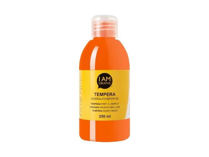 Tempera, seidenmatt, orange, 250 ml