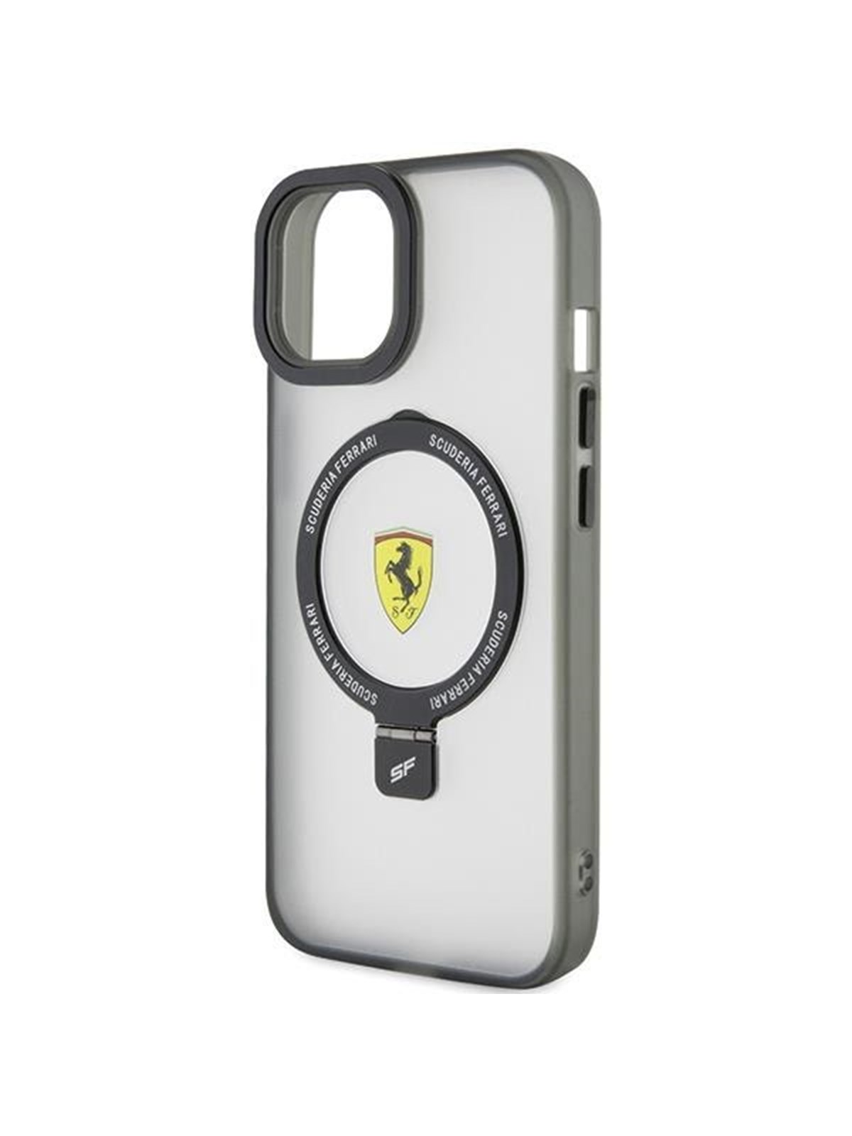 Ferrari Ring Stand 2023 Collection MagSafe Case for iPhone 15 Plus / 14 Plus - Black