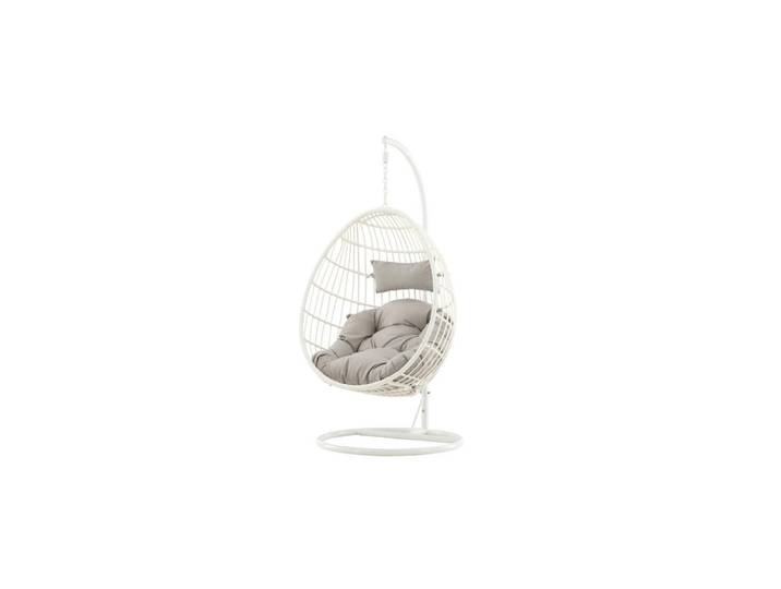 Furnlux Hängesessel Viga Weiß 95x95x196 cm, Metall, 95x196x95 cm, Gartenmöbel, Gartenschaukeln, Hängesessel