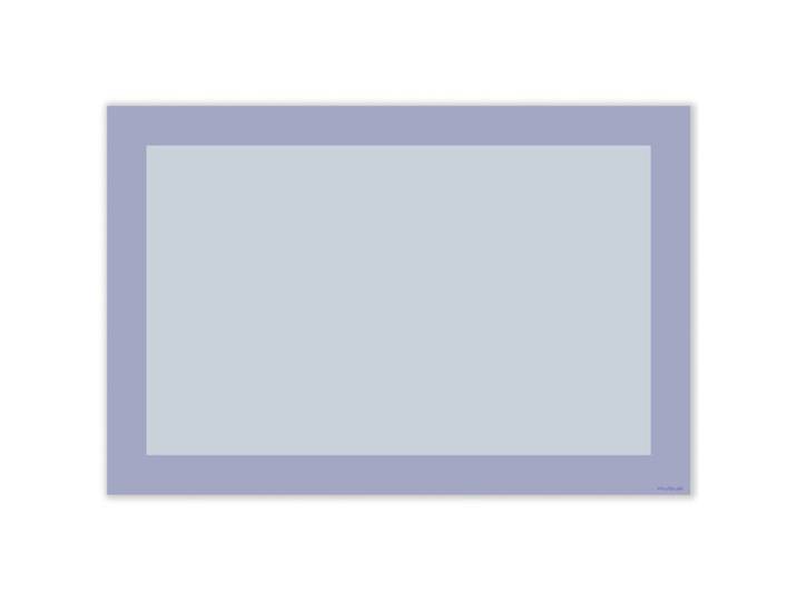 Mubusi Tapis Vinyle Cadre Bleu 100x150 cm - Tapis Chambre en Vinyle