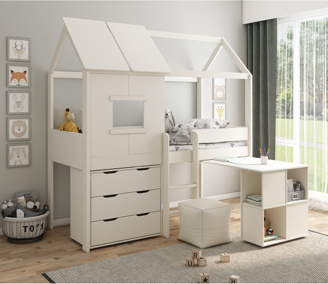 Zoomie Kids Thorun Bedroom Set White