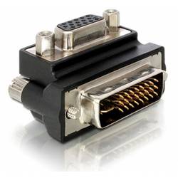 Delock 65172 DVI / VGA Adapter [1x DVI-Stecker 24+5pol. - 1x VGA-Buchse] Schwarz 0 cm