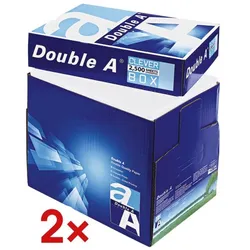 Double A 2x Maxi-Box Multifunktionales Druckerpapier »Double A« weiß
