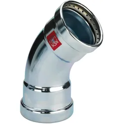Viega, Zubehör Sanitärinstallation, GmbH & Co.KG Bogen Prestabo XL Stahl verz. 45Gr I/I m SC-Contur 64,0mm
