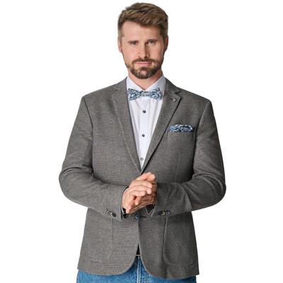 Fliege VENTI "VENTI Set aus Fliege und Einstecktuch gemustert", Herren, blau (hellblau), 100% Baumwolle, Fliegen