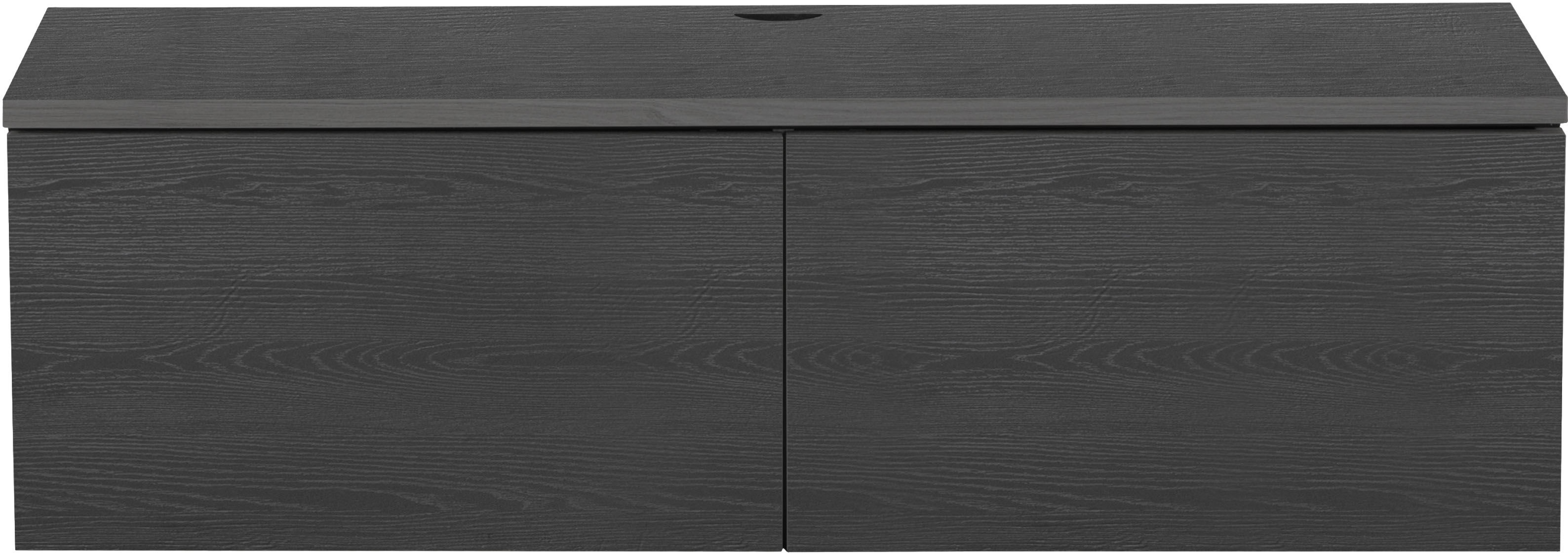 TV-Schrank OMG DESIGN "Walney", noir, B:120,7cm H:36cm T:40cm, Melamin, Schränke