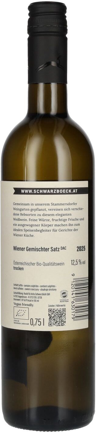 Weingut Schwarzböck Schwarzböck Wiener Gemischter Satz Bisamberg DAC 2025 12,5% Vol. 0,75l