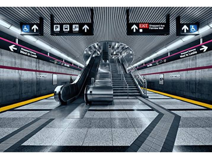 Photo Murale\, 368cm x 254cm\, Métro