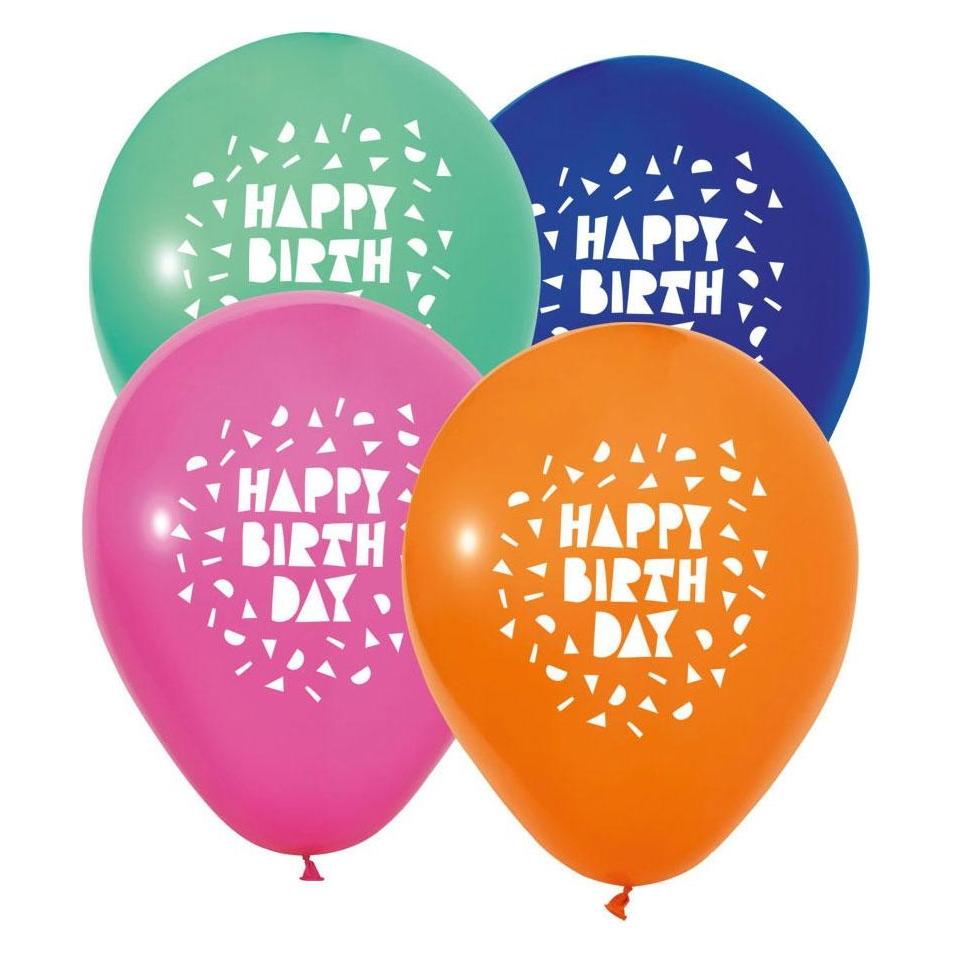 Globos Europe Luftballons Happy Birthday bunt Mix (8x) (70435975)