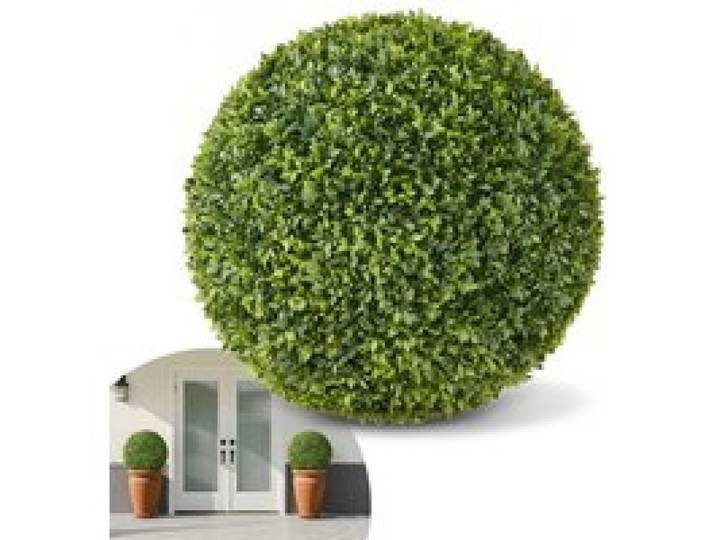 VEVOR Buchsbaumkugel, 584 mm, Formschnitt-Ball, Kunstpflanze, Dekopflanze, Buchskugel, einfache Montage für Veranda, Außenterrasse, Garten, Balkon, Hinterhof & Innenbereich, Zuhause, Hochzeit