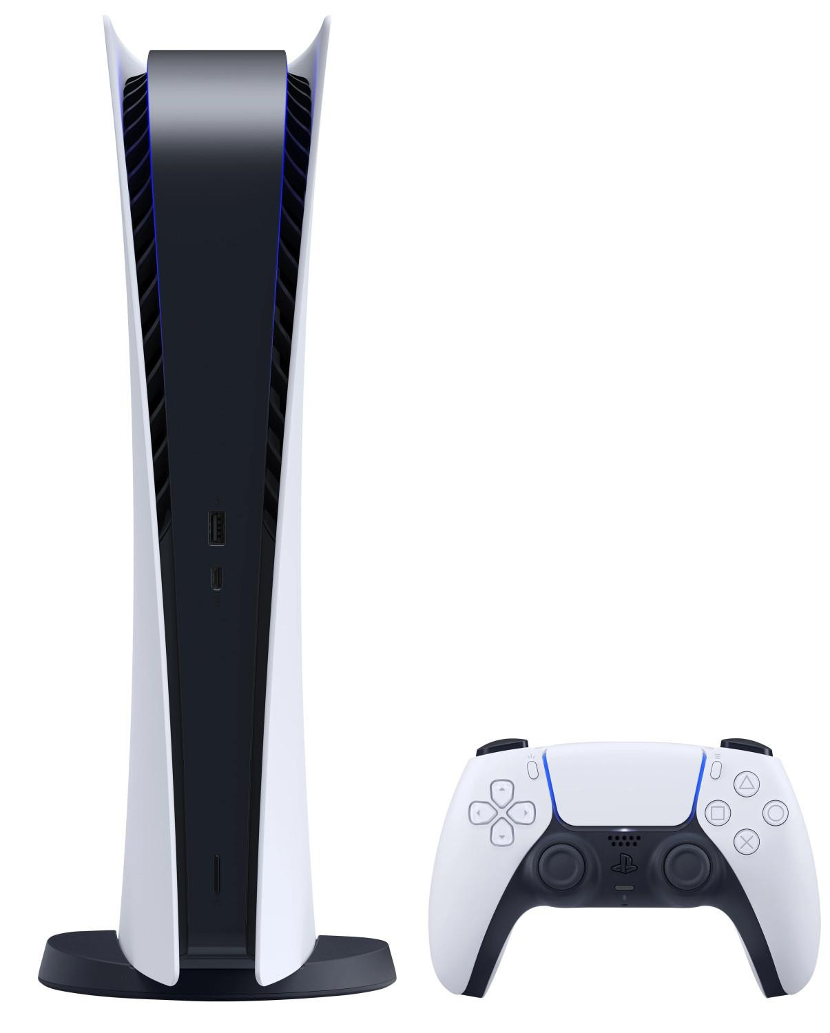 Sony Interactive Entertainment PlayStation 5 Digital Edition, Zwart/Wit