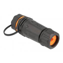 Delock RJ45 Netzwerk Adapter Kabel [1x RJ45-Buchse - 1x RJ45-Buchse] 0 mm Schwarz, Orange 86700