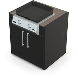 Brabura KC 80 Plancha Körper - Barro / Anthrazit / Silberner Griff