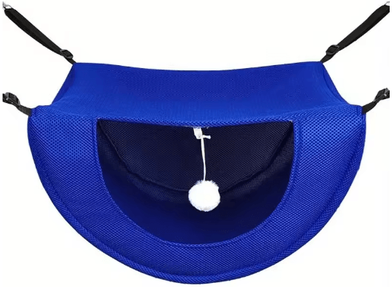 Inspire Picks Breathable Mesh Hanging Cat Bed Adjustable Elevated Hammock With Metal Frame b1 large