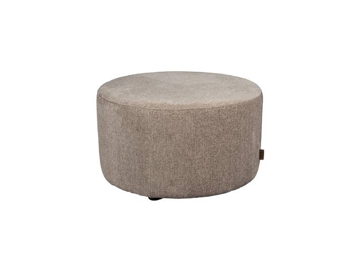 Design Sitzpouf „Rocca“ Ø 70 x 40 cm Cappucccino Dutchbone