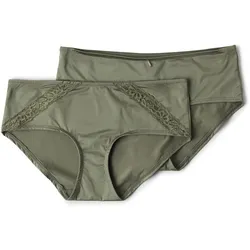 Tchibo - 2 Pantys - Damen - Gr. S - khaki