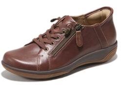 Women's Alma Hands-Free Slip-On Flat by Hälsa in Brown (Size 10 M)