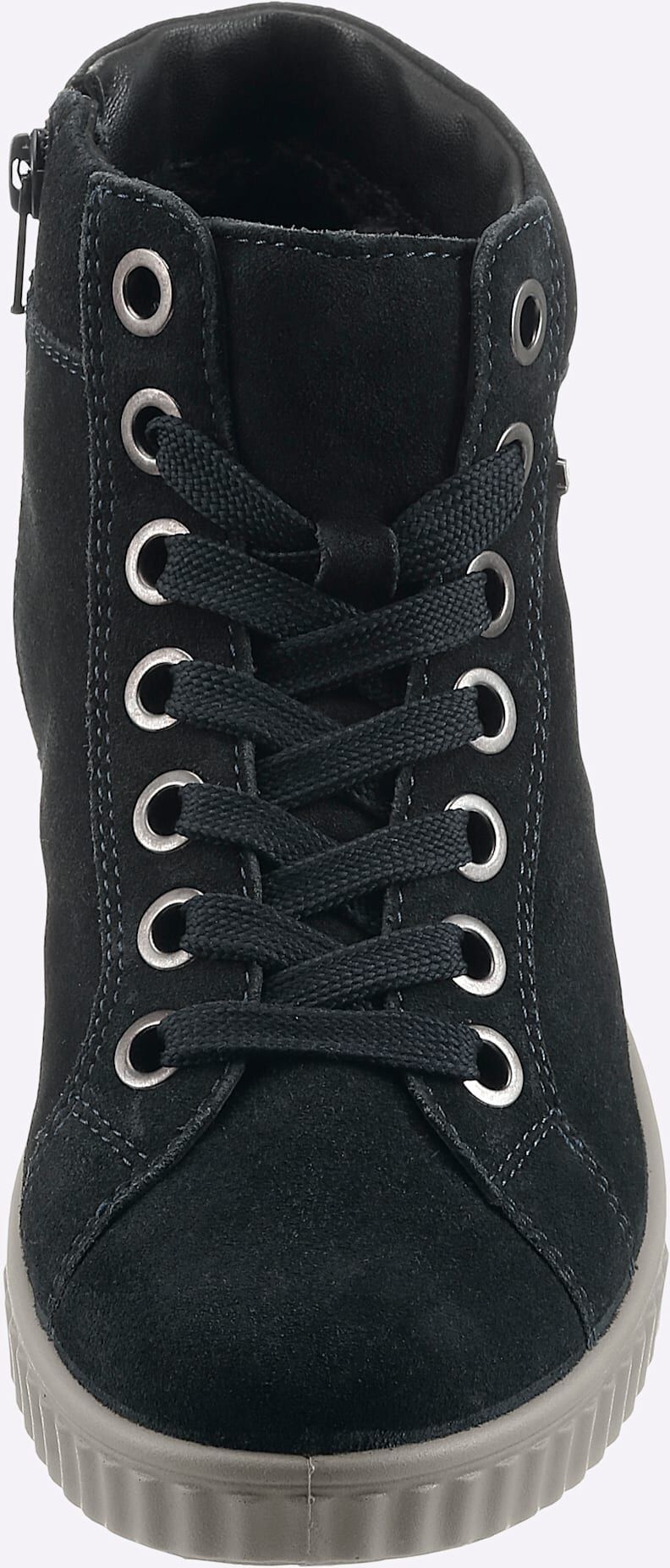 Stiefelette JOMOS, Damen, Gr. 36, schwarz (nachtblau), Veloursleder, Schuhe Stiefelette nachtblau 36