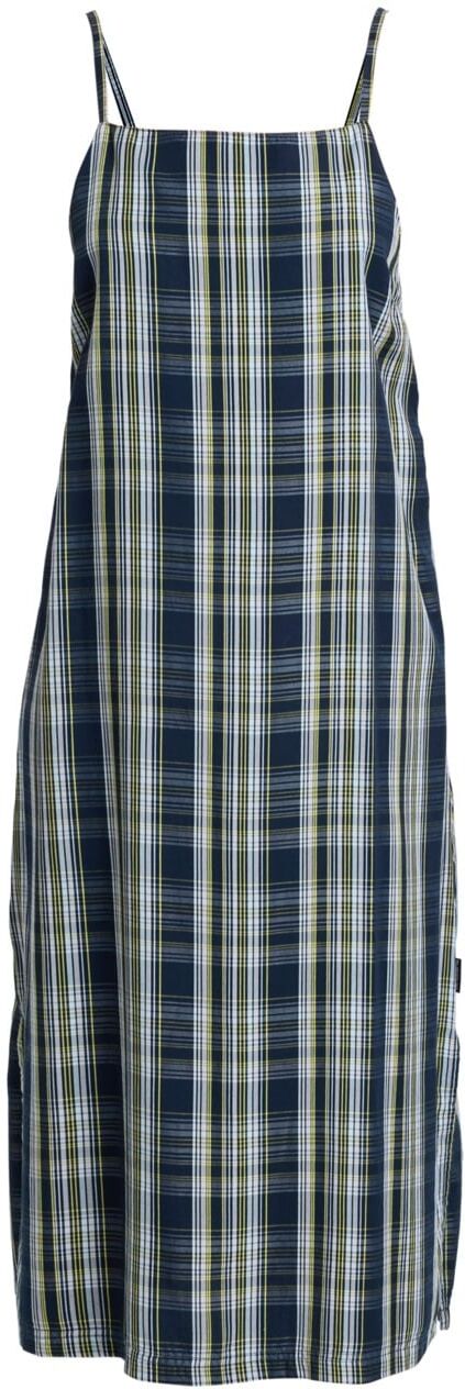 Maxikleid QUIKSILVER "Tilcara Tube", Damen, Gr. S, blau (micro chip tilcara check), Obermaterial: 100% Lyocell., Kleider Maxikleid micro chip tilcara check S