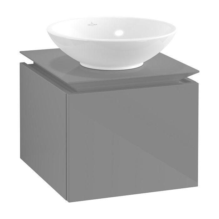 Villeroy & Boch Legato Waschtischunterschrank B56500FP 45x38x50cm, Glossy Grey