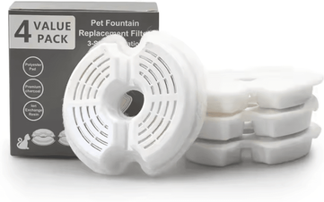Inspire Curations GlowFlow 2L Pet Water Fountain With LED Light filter Sponge 4 Pcs