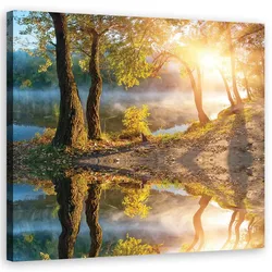 WANDBILD landschaften gelb