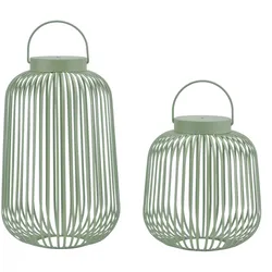 La Casa »Lunaro« LED Metalllaterne grün groß