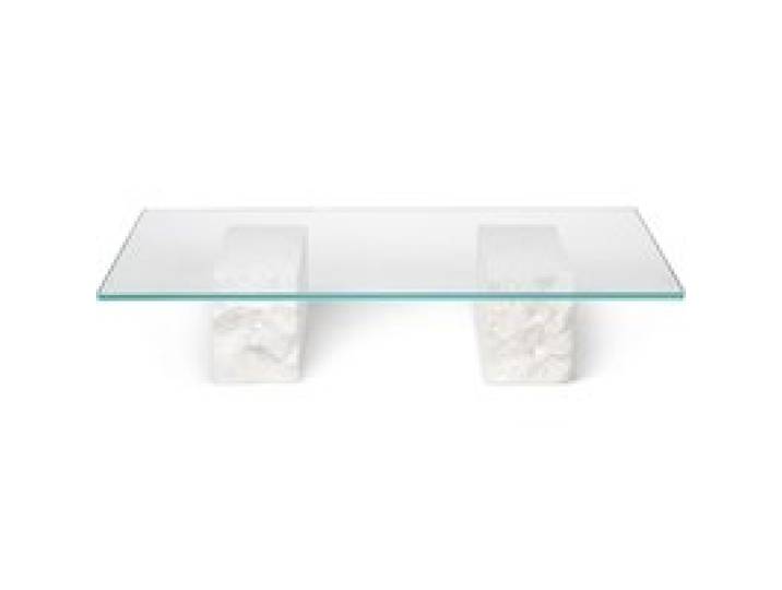 Ferm Living - Mineral Couchtisch Bianco Curia Marmor Weiss